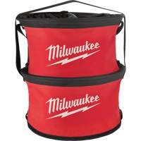 Sac range-tout style parachute, 11-4/5" lo x 11-4/5" la x 11" h, Nylon, Noir/Rouge Rideout Tool & Machine Inc.