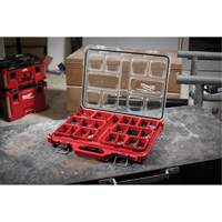 Organisateur profil&eacute; Packout, 19-3/4" x 16-2/5" x 2-1/2", Noir/Rouge Rideout Tool & Machine Inc.