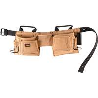 Constructor's Tool Belt, Leather, Tan Rideout Tool & Machine Inc.