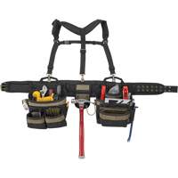 Deluxe Tool Belt, Polyester, Black Rideout Tool & Machine Inc.