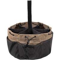 Sac &agrave; outils BUCKETBAG, Polyester, 18 pochettes, Noir Rideout Tool & Machine Inc.