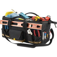 Sac &agrave; outils MEGAMOUTH, Polyester, 32 pochettes, Noir Rideout Tool & Machine Inc.