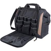 Porte-outils &agrave; compartiments multiples, Polyester, 33 pochettes, Noir Rideout Tool & Machine Inc.