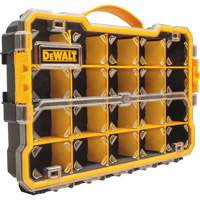Compartment Pro Organizer, 11" W x 17-5/8" D x 2-7/8" H, Black/Yellow Rideout Tool & Machine Inc.