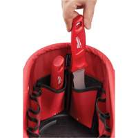 Sac ovale a&eacute;rien utilitaire, Nylon balistique, 14 pochettes, Noir/Rouge Rideout Tool & Machine Inc.
