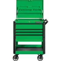EX Deluxe Series Tool Cart, 4 Drawers, 22-7/8" L x 33" W x 44-1/4" H, Green TER032 | Rideout Tool & Machine Inc.
