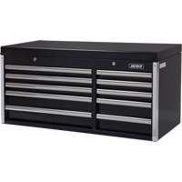Industrial Tool Chest, 41" W, 10 Drawers, Black Rideout Tool & Machine Inc.