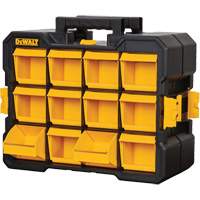 Flip-Bin Organizer, 3-7/8" W x 17-3/4" D x 13-7/8" H, Black/Yellow Rideout Tool & Machine Inc.