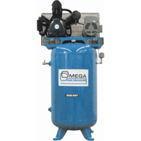 Industrial Series Air Compressors - Vertical Compressors - Two Stage, 66.6 Gal. (80 US Gal) Rideout Tool & Machine Inc.