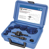 Coffret de scies-cloches haut de gamme pour &eacute;lectriciens, 8 morcea Rideout Tool & Machine Inc.