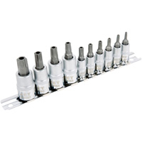 Jeu de douilles antiviol TORX 1/4" & 3/8" SS1438-10TB 10 mcx Rideout Tool & Machine Inc.