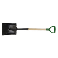 Square Point Shovel, Wood, Tempered Steel Blade, D-Grip Handle, 29" Long TFX924 | Rideout Tool & Machine Inc.