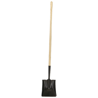 Square-Point Shovel, Wood, Tempered Steel Blade, Straight Handle, 49-1/2" Long TFX930 | Rideout Tool & Machine Inc.