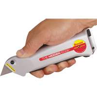 Hidden Edge&reg; Knife, 19 mm, Steel, Aluminum Handle Rideout Tool & Machine Inc.