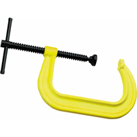 Hi-Vis Safety C-Clamp, 2-1/8" (54 mm) Capacity, 2-1/4" (57 mm) Throat Depth Rideout Tool & Machine Inc.