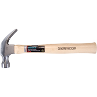 Hickory Handle Hammer, 16 oz., Wood Handle, 13" L Rideout Tool & Machine Inc.