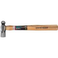 Ball Pein Hammer, 8 oz. Head Weight, Plain Face, Wood Handle TJZ039 | Rideout Tool & Machine Inc.