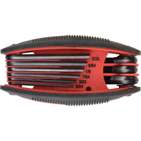 Folding Hex Key Set, 9 Pcs., Imperial Rideout Tool & Machine Inc.