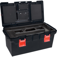 Coffres &agrave; outils en plastique, 22" la x 11" p x 10-1/2" h, Noir Rideout Tool & Machine Inc.