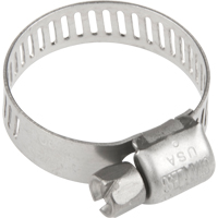 Hose Clamps - Stainless Steel Band & Screw, Min Dia. 0.316, Max Dia. 7/8" TLY284 | Rideout Tool & Machine Inc.
