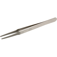 Tweezers - Flat Round Tips, Straight - 4.75" (120 mm) TLZ003 | Rideout Tool & Machine Inc.
