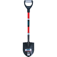 Heavy-Duty Round Point Shovel, Carbon Steel Blade, Fibreglass, D-Grip Handle TLZ466 | Rideout Tool & Machine Inc.