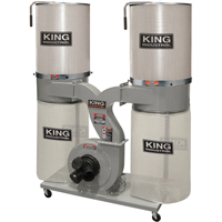 Dust Collectors with 2 Canister Filters, 55-1/2" x 23" x 70" TMA051 | Rideout Tool & Machine Inc.