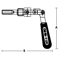 Straight Line Clamps - 601 Series, 5/8" (15.875 mm) Capacity, 100 lbs. Clamping Force TN103 | Rideout Tool & Machine Inc.