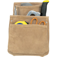 Drywall Pouches, Multiple Tool Holder, Leather, 3 Pockets Rideout Tool & Machine Inc.