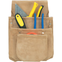 Drywall Tool Pouch, Multiple Tool Holder, Leather, 3 Pockets Rideout Tool & Machine Inc.