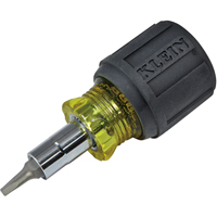 Tournevis multi embouts court a/pointe carr&eacute;e, 3-1/5" lo, Prise Coussin&eacute;e Rideout Tool & Machine Inc.