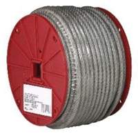 Wire Cable, 250' (76.2 m) x 3/32", 184 lbs. (0.092 tons), Vinyl Coated TQB487 | Rideout Tool & Machine Inc.