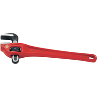 Heavy-Duty Offset Pipe Wrench #14, 2" Jaw Capacity, 14" Long, Powder Coated Finish Rideout Tool & Machine Inc.