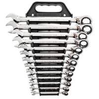 Jeu de cl&eacute;s &agrave; cliquets r&eacute;versibles SAE &agrave; 12 pans et 72 dents, Combinaison, 13 morceaux, Imp&eacute;rial Rideout Tool & Machine Inc.