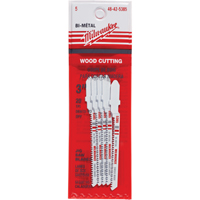 Jigsaw Blade, Bi-Metal, T-Shank, 3" L, 20 TPI Rideout Tool & Machine Inc.