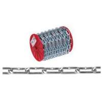 Straight Link Coil Chain, Low Carbon Steel, 2/0 x 120' (36.6 m) L, 520 lbs. (0.26 tons) Load Capacity TTB311 | Rideout Tool & Machine Inc.