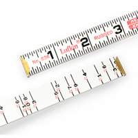 Red End&reg; Brick Mason Rule, 6' L, Wood, 1/16" Graduations Rideout Tool & Machine Inc.