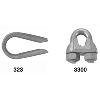 Wire Rope Clips with Thimble Set Rideout Tool & Machine Inc.