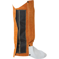 Leather Spats, 14" L, Lava Brown Rideout Tool & Machine Inc.