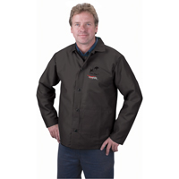 Flame Retardant Jacket, Cotton, 5X-Large, Black TTV004 | Rideout Tool & Machine Inc.