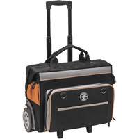 Sac &agrave; outils roulant Tradesman Pro, Polyester balistique, 24 pochettes, Noir/Orange Rideout Tool & Machine Inc.