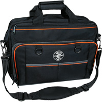 Sac techno Tradesman Pro avec pochette pour ordinateur portable, Polyester, 22 pochettes, Noir/Orange Rideout Tool & Machine Inc.