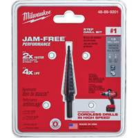 #1 Step Drill Bit, 1/8" - 1/2" , 1/32" Increments, High Speed Steel Rideout Tool & Machine Inc.