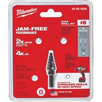 #6 Step Drill Bit, 3/8" - 1/2" , 1/16" Increments, High Speed Steel Rideout Tool & Machine Inc.