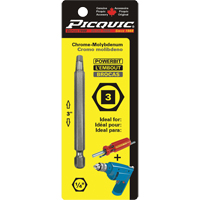 Powerbit, Square, #3 Tip, 1/4" Drive Size, 3" Length Rideout Tool & Machine Inc.