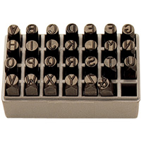Jeu de lettres pour estampage &agrave; la main, 27 morceaux Rideout Tool & Machine Inc.