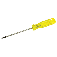 Electrician's Slotted Screwdriver, 5/32" Tip, Round, 7-3/4" L, Plastic Handle Rideout Tool & Machine Inc.