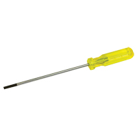 Electrician's Slotted Screwdriver, 3/16" Tip, Round, 9-1/2" L, Plastic Handle Rideout Tool & Machine Inc.