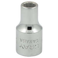 Socket, 3/16", 1/4" Drive, 12 Points Rideout Tool & Machine Inc.