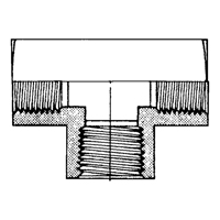 Raccord En T&eacute; Femelle, Laiton, 1/8" Rideout Tool & Machine Inc.